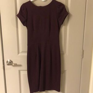 Aqua Burgundy Business Dress